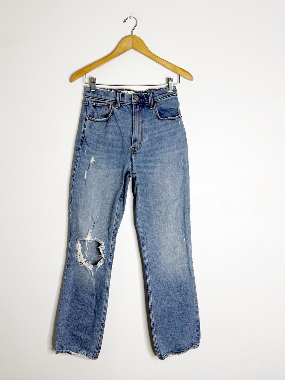 Abercrombie & Fitch 90s Straight Ultra High Rise Jeans 27 4S Short